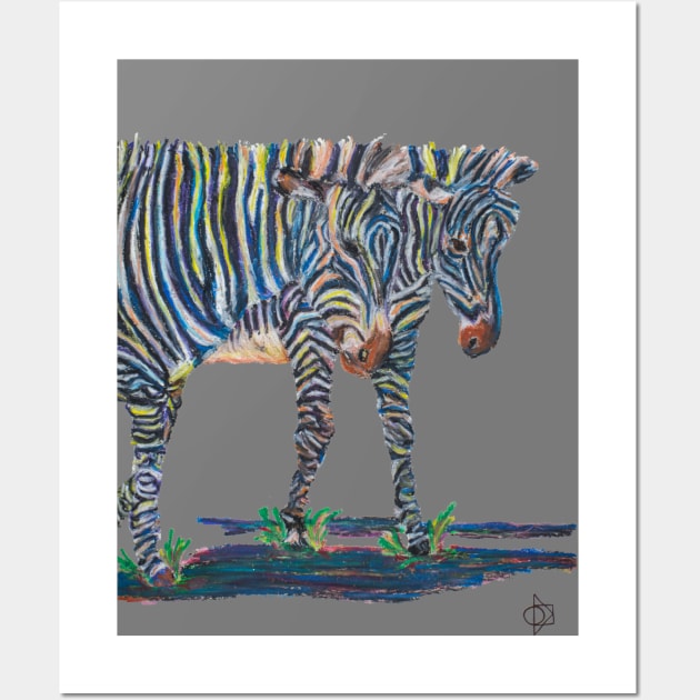 Zebras on the Wild side Wall Art by Megan's Things